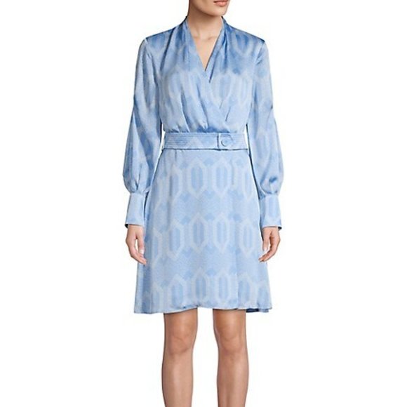 Equipment Fanetta Wrap Dress, - Picture 1 of 8